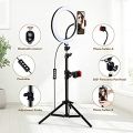 10 Inch Selfie 26CM Ring Light With 7ft Stand Tripod and 10 Inch Selfie LED Ring Light useful for TIKTOK Light With Adjustable Phone Holder 360 Rotatable Ring LED Studio Camera For YouTube, Online Classes, TikTok & Photography. 