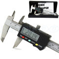 NEW 【Too much love!】0-100mm 4inch stainless steel digital vernier caliper pocket plastic caliper mini gem caliper micometer thickness measure tool. 