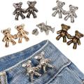 Adjustable Jean Buttons Pins for Loose Jeans 4 Sets Jeans Button Replacement Pant Clips for Waist Buckle. 