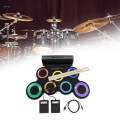 7 Pads Compact with Drum Sticks Electronic Drum Hand Electric Drum Pad for Children Boys. 