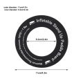 PVC Anti Skid Black Gas Valve Adapter Washer For Inflatable Surfboard Rubber. 