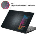 Laptop Skin Protector Sticker For 15.6 Inch Laptop (With High Quality Matt Laminate). 