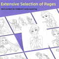 Children's Holiday Gifts Rumi Zoey Mira Kpop Demon Hunters Coloring Book Multi Scene Watercolor Tracing Painting Book Cute Cartoon Diy Coloring Book. 
