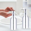 500ml shampoo bottle Sleek Leak-proof Plastic Electroplating bottle Portable Sub-bottling PET bottle for Bathroom Shower. 