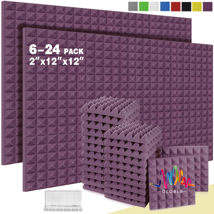 30*30 Pyramid Sound Panel 6 12 24 Pc Wall Decal Studio Acoustic Foam ...