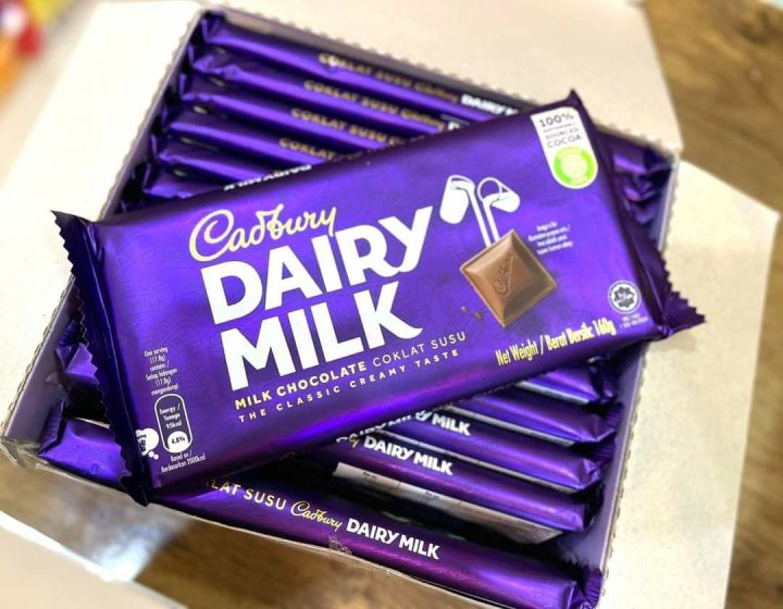 Cadbury Dairy Milk chocolate bar 160g × 12 Pieces - Cadbury dairy milk chocolate Coklat Susu The Classic Creamy Taste 1920g