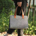 Single Shoulder Bag Storage Bag Corporate Gift Bag Gray Handbag Felt Tote Bag Laptop Bag Souvenir Bag. 