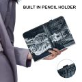 (COD) Crystal Texture Painted Leather Smart Tablet Case For Samsung Galaxy Tab S4 10.5 SM-T830 SM-T835. 