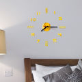 DIY Wall Clock, 3D Frameless Modern Large Wall Clock Stickers with Mute Movement for Home Office Decoration. 