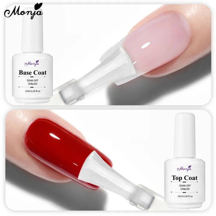 Monja%2015Ml%20Nail%20Art%20Uv%20Gel%20Base%20Varnish%20Top%20Coat%20Led%20Lamp%20Light%20Cure%20Drying%20Soak%20Off%20Reinforce%20Salon%20Home%20Diy%20Manicure%20Design%20Tools%20Devices%20White%20Bottle%20-%20Image%203