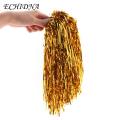Durable Pe Material Pom Poms Colorful Metallic Cheerleading Pom Poms for Women Girls Spirited Sports Dance Props Metallic Foil Cheerleading Pom Poms. 