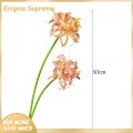 Enigma- Artificial Red Spider Lily 2pcs Realistic Red Spider Lily Silk Flowers for Wedding Home Office Decor Faux Floral Arrangement for Table Centerpiece Indoor Fake Flower. 