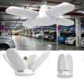 45W/60W E27 LED Bulb Foldable Fan Blade Bulb LED Lamp Super Bright for Workshop Home Ceiling Light LED Folding Fan Blade Bulb Light Garage Home. 