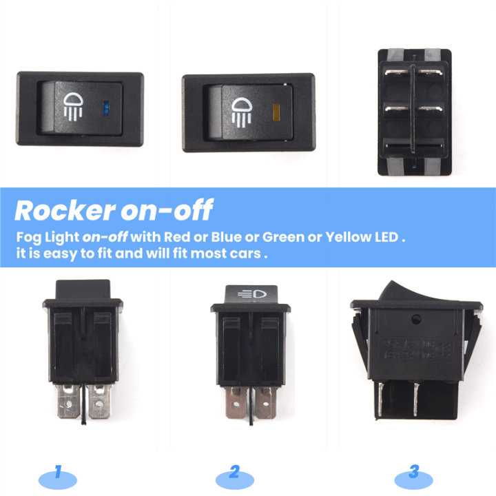 Sptrry4x%2012V%2035A%20Car%20Truck%20Boat%20Fog%20Light%20Rocker%20Switch%20LED%20Light%20Dash%20board%20Toggle%204Pin%20Black%20-%20Image%207