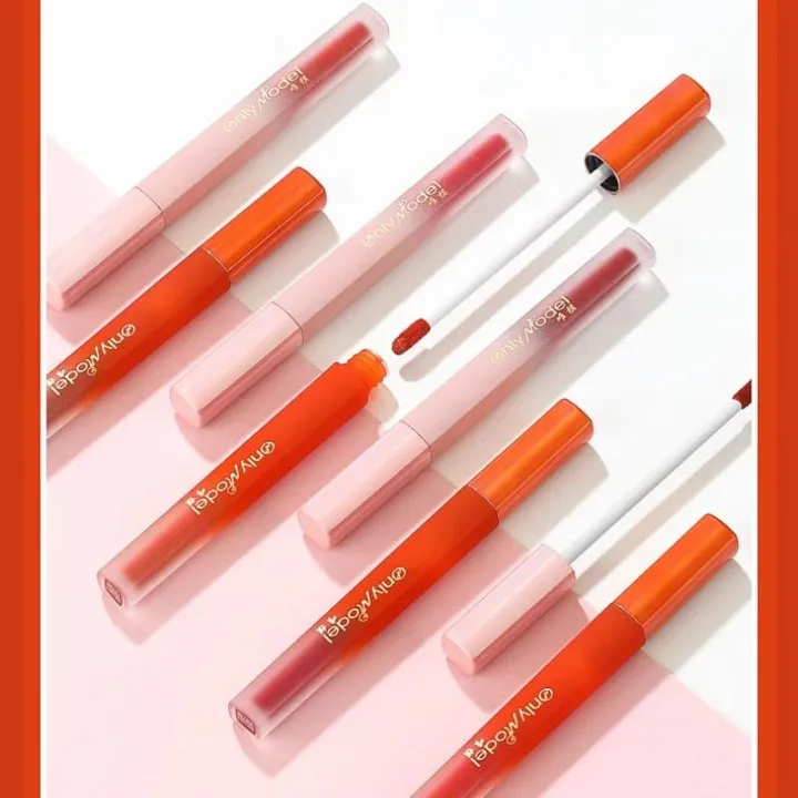 Brighten%20Skine%20Orange%20Lipstick%20Matte%20Velvet%20Lipsticks%20Waterproof%20Long%20Lasting%20Lip%20Stick%20Lip%20Tint%20Women%20Korean%20Cosmetic%20Lip%20Glaze%20-%20Image%204
