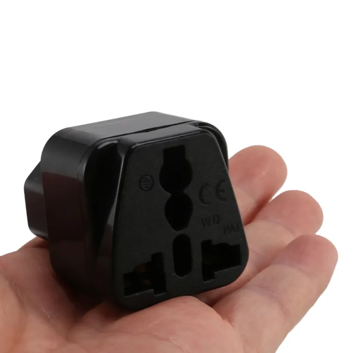 IEC%20320%20C14%20to%20universal%20Female%20Power%20Adapter%20AC%20Power%20Plug%20Connector,%20Black%20-%20Image%203