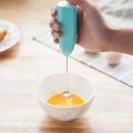 New Electric Egg Beater Milk Drink Coffee Frother Egg Skewers Mixer Mini Stainless Steel Handle Mixer Practical Kitchen Tools. 