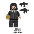 【New Arrivals】Compatible with LEGO Movie Series John Wick third-party assembled building block minifigures children's educational toys TP062. 