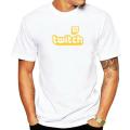 Twitch Tv 100% Cotton T-Shirt Purple Gaming Top Gamer Tee Fathers Day Fan Gifts Oversized Men T Shirts Crew Neck. 