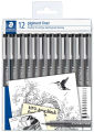STAEDTLER® Pigment Liner 308 -9 TB-12 fine liner 12 Set. 
