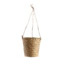 3-Piece Hand-Woven Storage Basket Wicker Hanging Flower Pot Basket Plant Basket Indoor and Outdoor Flower Container. 