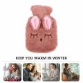 Rabbit-Shaped Hot Water Bottle Stylish Plush Cartoon Hand Warmer Bunny-Shaped Soft Water Bottle Bag for Winter Winter Cold. 
