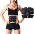 Six 6 Pack Abs Ems Fit Smart Muscle Stimulator Abdominal Gym Trainer Sticker Pad Workout Slim Tummy Fitness (6EMS). 