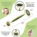 Salorie Jade Roller GuaSha Scrapping Tool Set Skin Care for Anti Wrinkle Aging 100% Natural Jade Stone Face Massage Roller Guacha. 