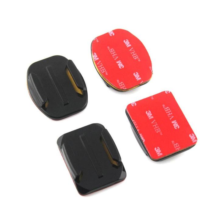 4 in 1 Curved and Flat Mount Pack For DJI SJCAM Gopro 12 11 10 9 8 7 6 5 4 & Other Action Cameras