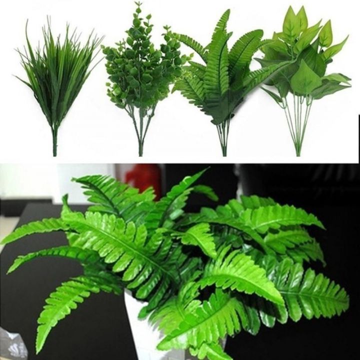 Artificial%20Plants%20Eucalyptus%20Grass%20Plastic%20Ferns%20Green%20Leaves%20Flower%20Plant%20Wedding%20Home%20Decoration%20Table%20Decors%20-%20Image%202
