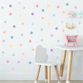 Watercolor Watercolor dots wall stickers Vibrant Hand drawn Colorful Circles hand drawn wall decals Removable Pink blue wall. 