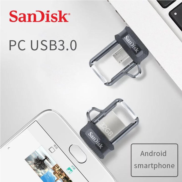 Sandisk%20Ultra%20Dual%20Drive%20USB%203.0%20Micro%20USB%20m3%20OTG%2016GB%2032GB%2064GB%20128GB%20USB%20Pen%20Flash%20Drive%20-%20Image%204