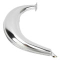 Half Moon Silencer Aluminum Alloy Rustproof Durable Exhaust Muffler Noise Reduction 40mm for 49-80CC 2Stroke Motorcycles. 