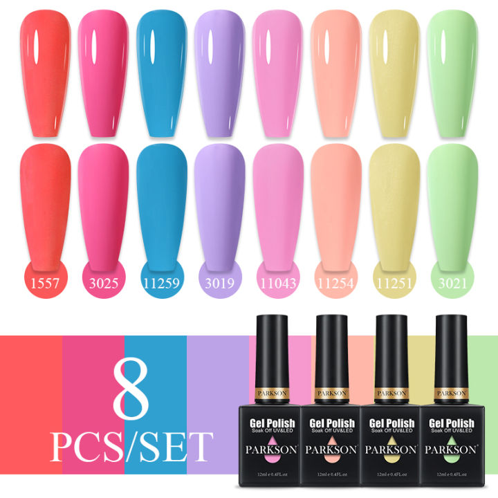 Parkson%208pcs/Set%20Nail%20Polish%20UV%20Gel%20Nail%20Art%20Polish%20Soak%20Off%20Manicure%20Nail%20Gel%20Varnish%20All%20Seasons%20Nail%20Decoration%20Gel%20-%20Image%205