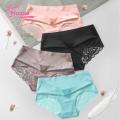 Muses Mall Women Briefs See-through Stretchy Pure Color Women Briefs. 