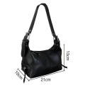 Retro Women Bag Small Shoulder Bag Underarm Bag Soft Handbag Y2K Handbag Soft Shoulder Bag Cool Girls Handbag. 