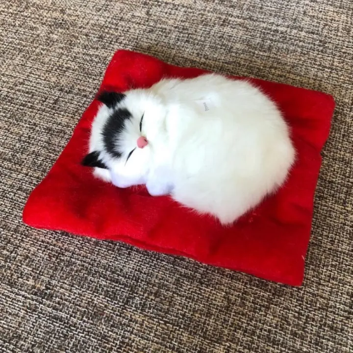 Kid%20Realistic%20Mew%20Sound%20Cat%20Sleeping%20in%20Nest%20Activated%20Carbon%20Plush%20Toy%20Car%20Decor%20-%20Image%204