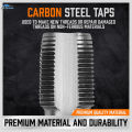 5 Pieces NPT Pipe Tap Set Thread Forming Taps Carbon Steel Damaged Pipe Threads 1/4" 3/8". 