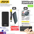 ASPOR Power bank 10000mah , Aspor A323 Power Bank 10000 mAh / 2 Input 2 Output / A330 10000mah power bank. 