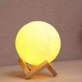 Night Moon Lamp LED 3D Print Moon Lamp Night Light Rechargeable Touch 8 Colors Light Children Kids Bedroom Night lamp for Baby Decor Home room night lamp-3D moon lamp- night lamp- 3D lamp. 
