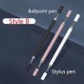 2 In 1 Stylus Pen for Cellphone Tablet Capacitive Touch Pencil for Iphone Samsung Universal Android Phone Drawing Screen Pencil. 