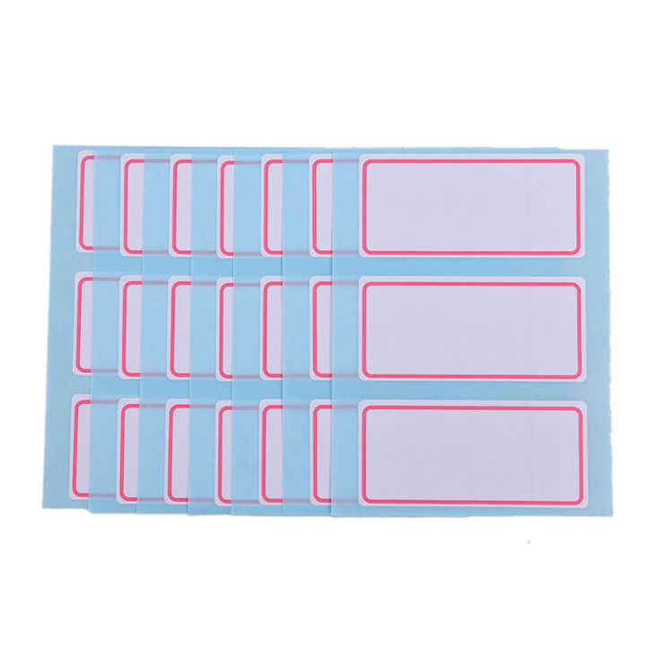 Self Adhesive Label 12Sheets Blank Sticker Note Bar Sticky Writable ...