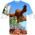 Children Grizzy and The Lemmings 3D T-shirt Boys Hot Cartoon Graphic T Shirts Summer Anime Clothes Women Daily Casual Tees Tops. 
