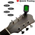Guitar Tuner Clip on Digital Electronic Tuner for Guitar, Bass, Ukulele, Violin, Mandolin, Banjo Acoustics Calibration Tuner. 