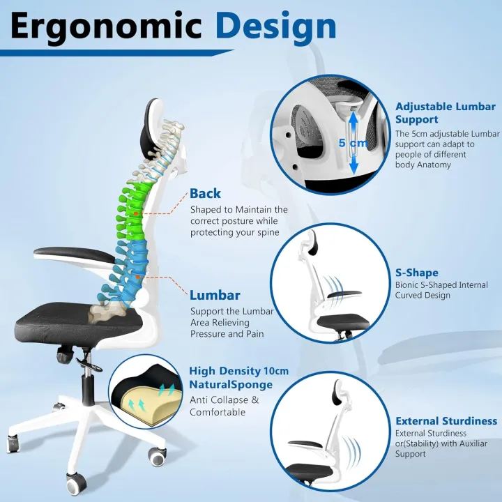EXECUTIVE%20OFFICE%20CHAIR%20WITH%20HEAD%20REST%20(%20BLACK%20MESH%20&%20WHITE%20BODY)%20-%20OC1015%20-%20Image%206