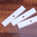 100pcs Transparent Self Adhesive Seal Plastic Storage Bag OPP Poly Pack Gift Polythene Bag With Hang Hole Retail Packaging Pouch CD Cover. 