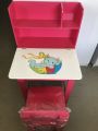 Kids Openable MDF Desk and Chair with Rack. 