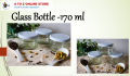 6 Pcs -Glass Jar Bottle – 170 ml. 