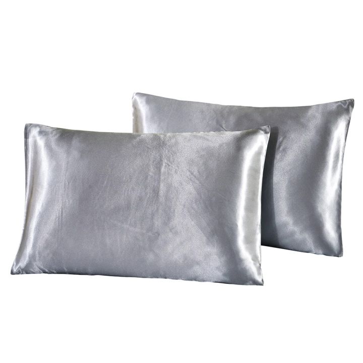 Premium Quality Silk Pillow Case 18"x 27" Bed Decoration Pillow Cover 1 Peice