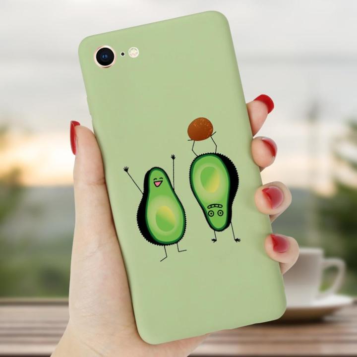 Avocado Phone Case For iPhone X S XR MAX Candy Soft Silicone